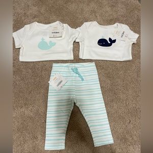 3-6 mth Gymboree gender neutral whale lot